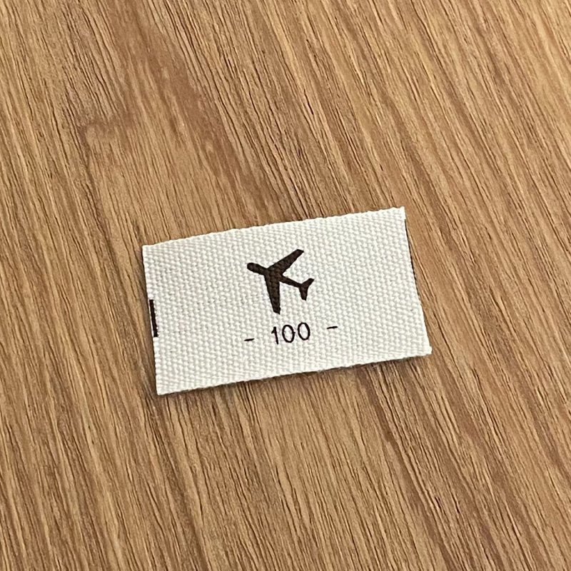 画像1: 綿平織20mm横-飛行機サイズ-100- (1)