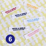 画像3: 刺繍タグお試しセット-with a smile白地タイプ (3)
