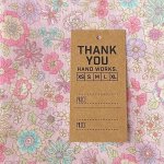 画像2: クラフト紙プライスタグ（値札）20枚　大人サイズ表記 (2)