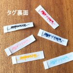 画像3: ばら刺繍タグ‐with a smile（白色×紺） (3)
